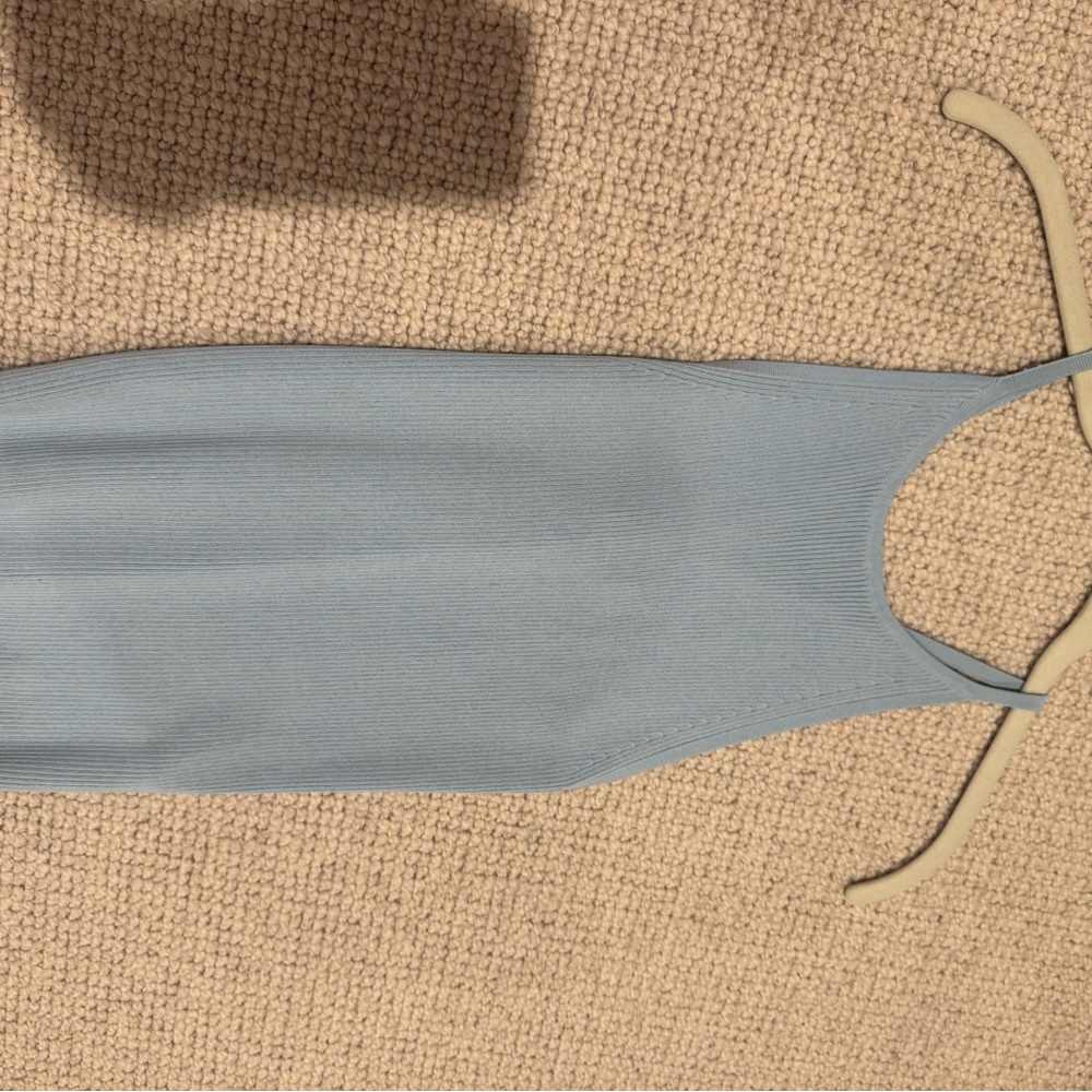 Intermix Light Blue Ribbed Tank Top